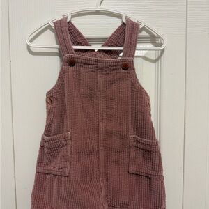 Kids Corduroy Overall dress in Pink